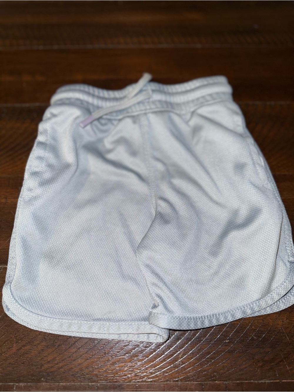 Light Gray Athletic Mesh Shorts